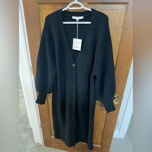 Black Sweater Cardigan